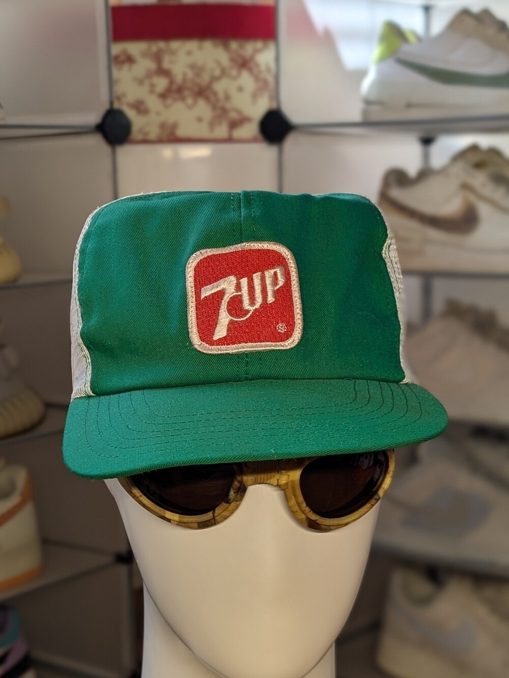 7UP Soda Vintage Trucker Hat (OS)
